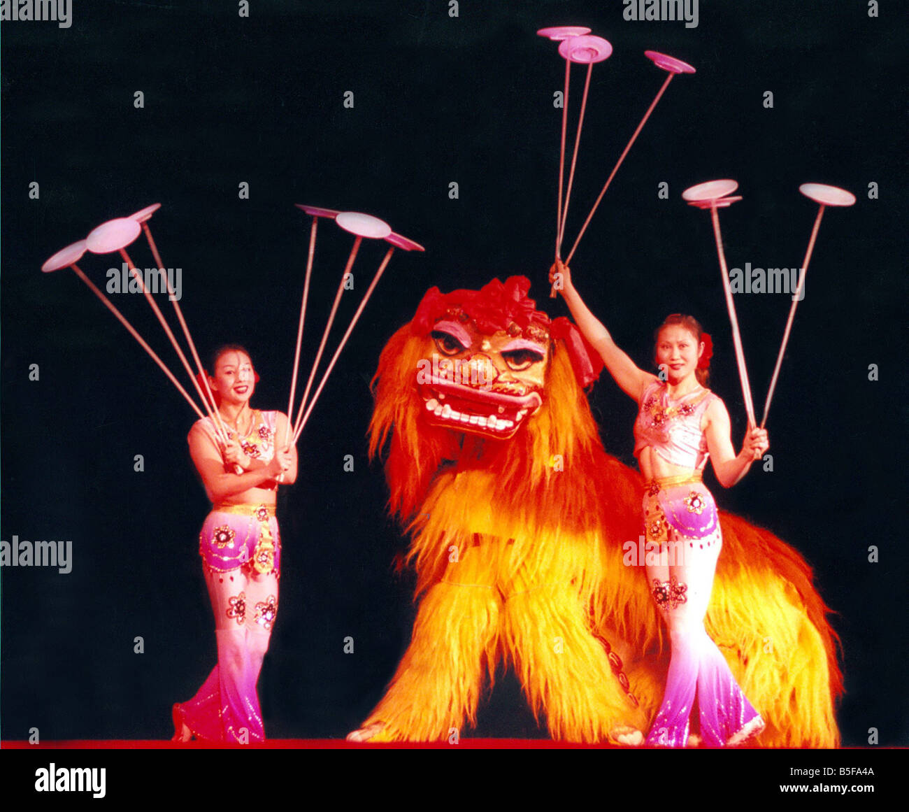 Chinese State Circus performers on stage at the Tyne Theatre in ...
