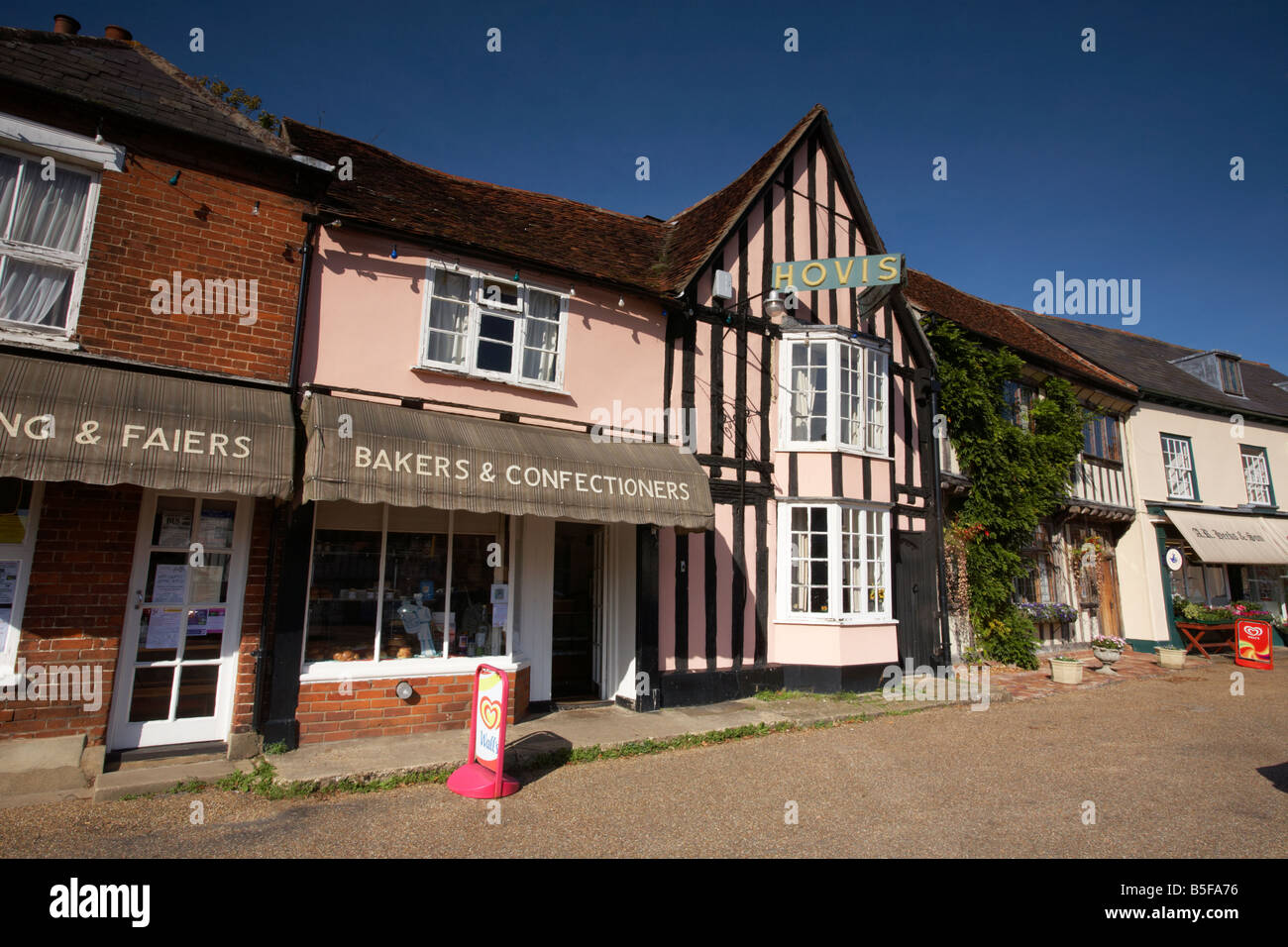 Old buildings in Lavenham, Suffolk Stock Photo Alamy