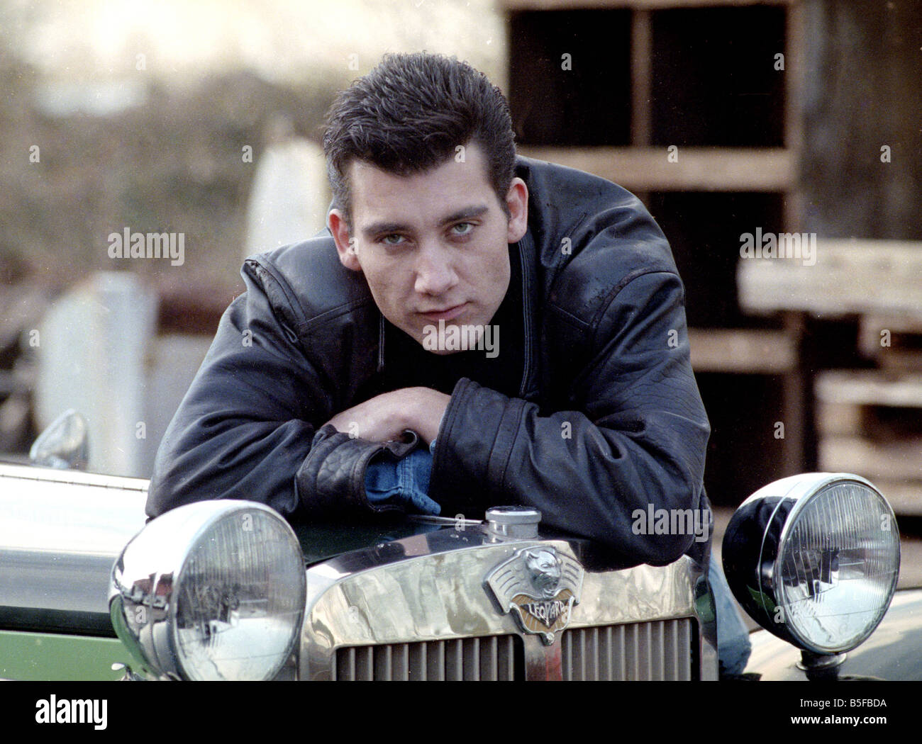 British actor Clive Owen in his role as Derek Love aka Stephen Crane in the television drama 'The Chancer';January 1990 Stock Photo