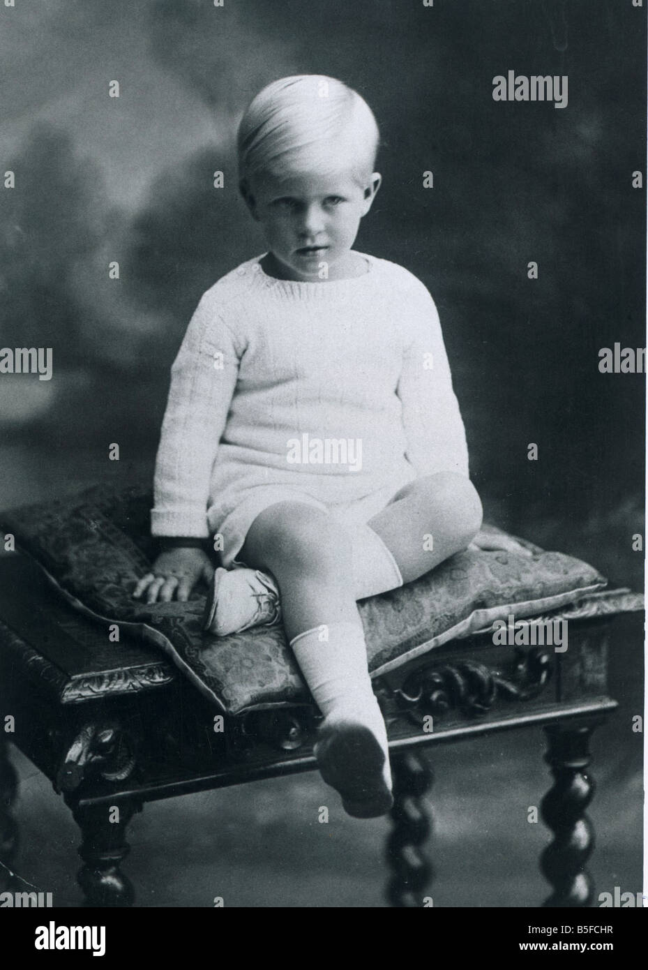 Prince Philip Duke of Edinburgh seen here as a young boy at the ...
