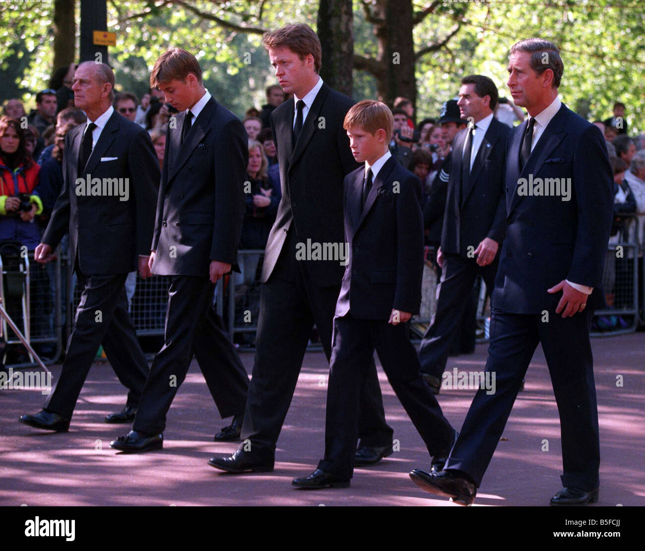 Prince Charles Prince Harry Earl Spencer Prince William ...