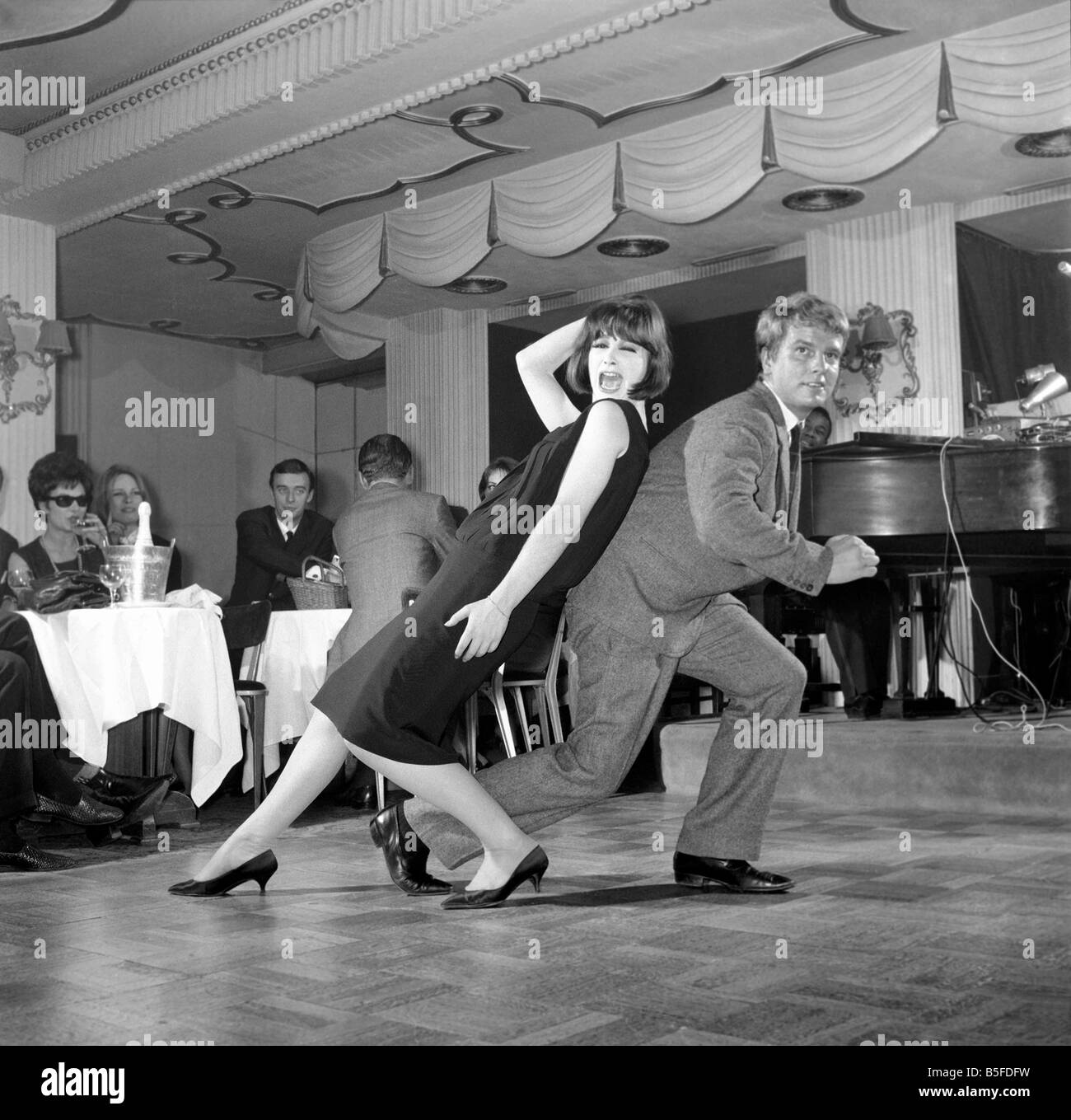 New dance which is the rage in America has now come to London. It is called the 'twist' The Satire Club Duke of York Street 1961 Stock Photo