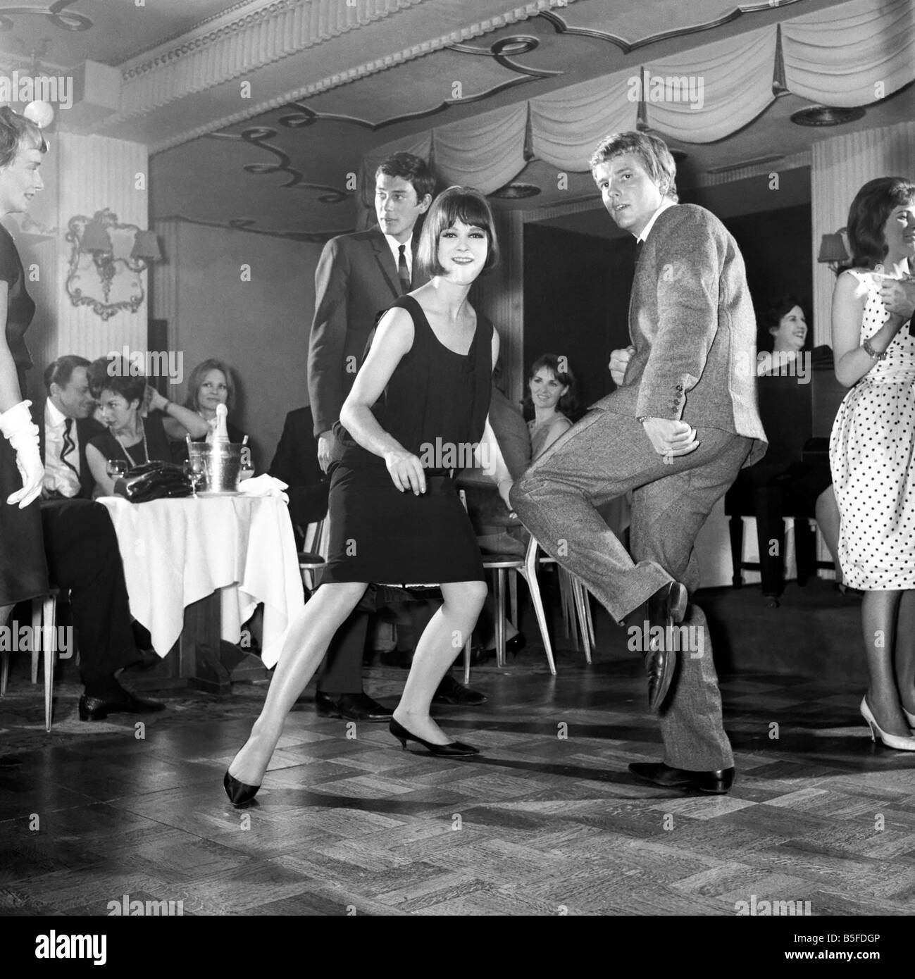 New dance which is the rage in America has now come to London. It is called the 'twist' The Satire Club Duke of York Street 1961 Stock Photo