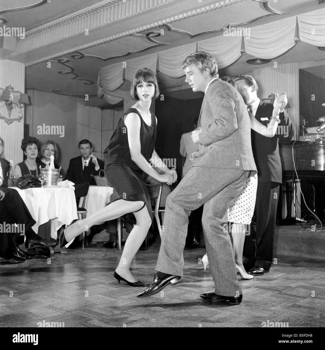 New dance which is the rage in America has now come to London. It is called the 'twist' The Satire Club Duke of York Street 1961 Stock Photo