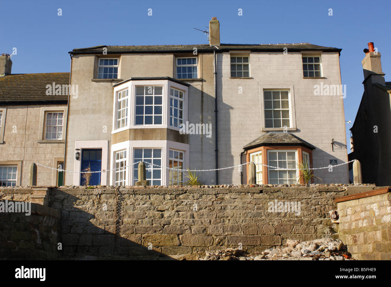 Houses in Terrace1 at Sunderland aka Sunderland Point Stock Photo Alamy