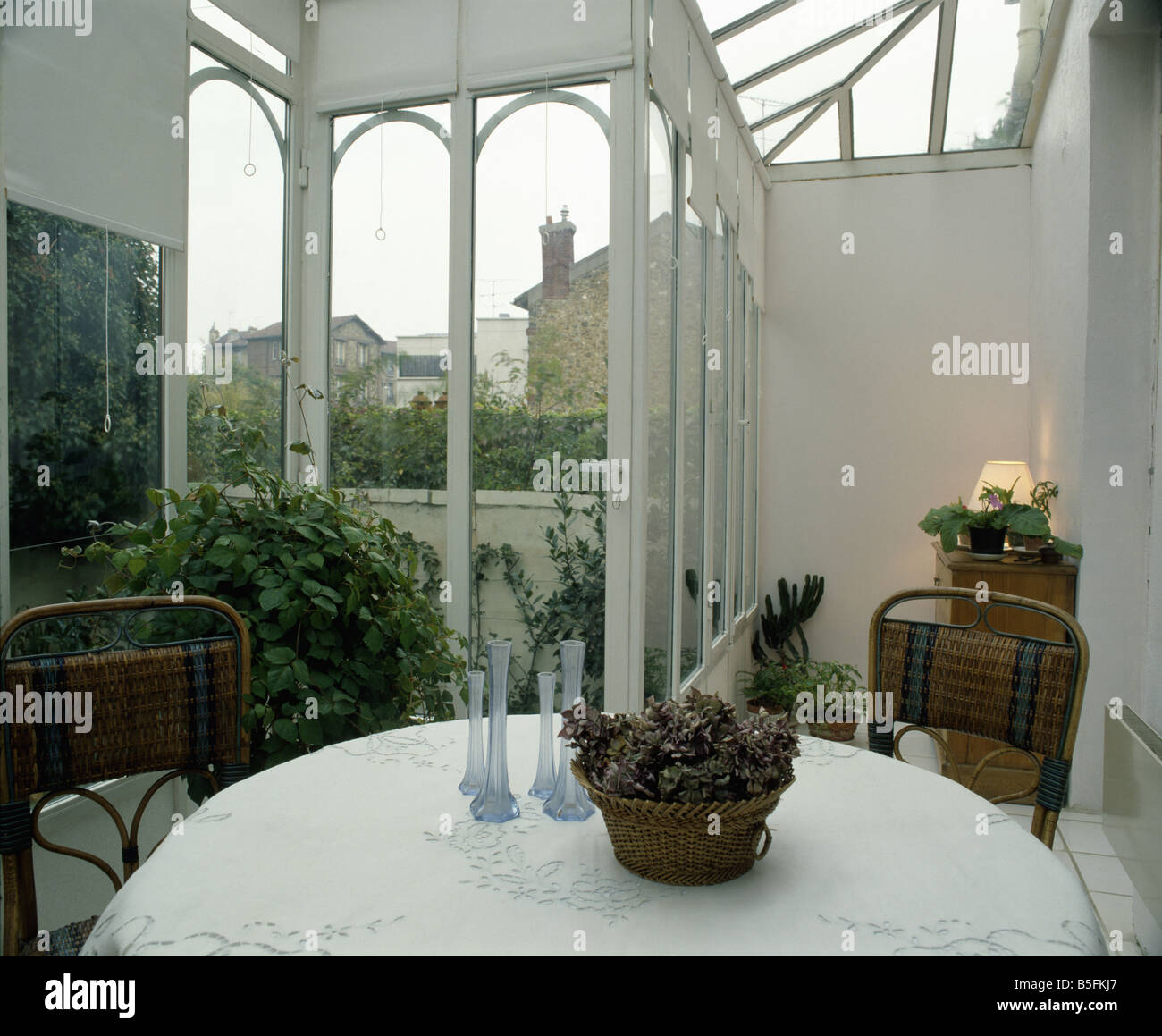 Interiors Conservatories Diningrooms Blinds Stock Photos