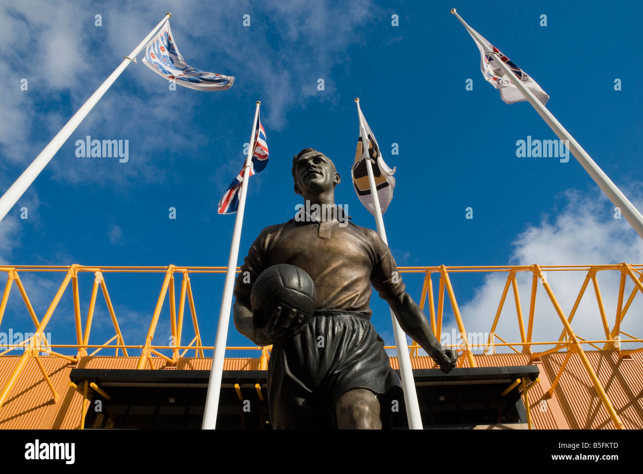 The Billy Wright statue outside Molineux Stadium, home of Wolverhampton