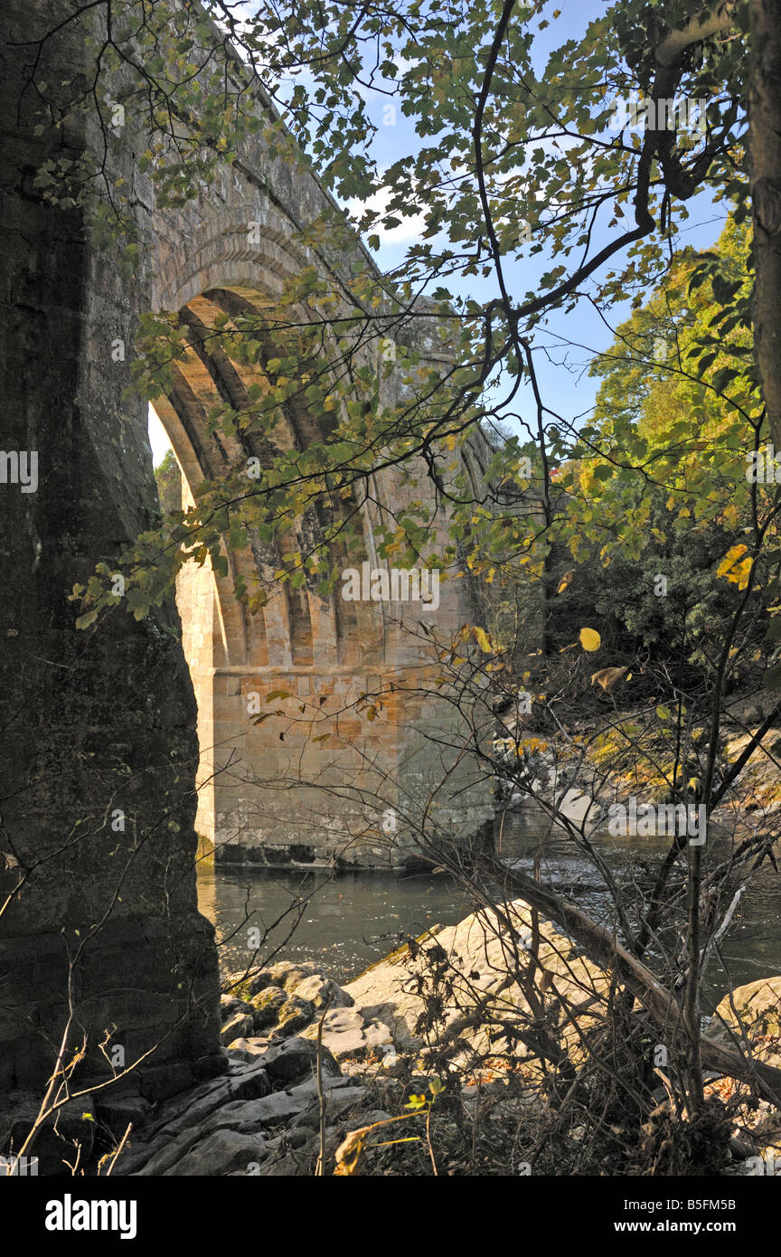 Devil's Bridge, River Lune, Kirkby Lonsdale, Cumbria, England, United Kingdom, Europe Stock