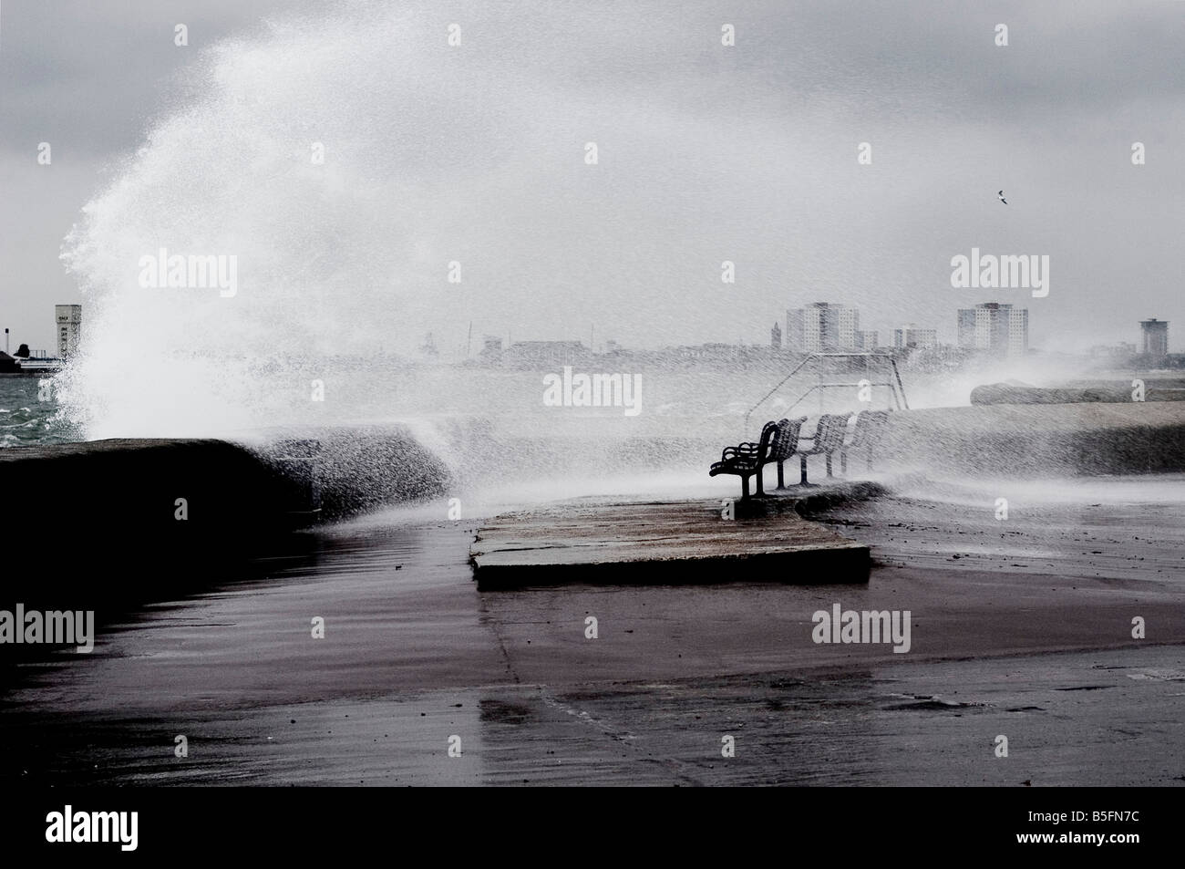 Stormy sea big waves hi-res stock photography and images - Alamy