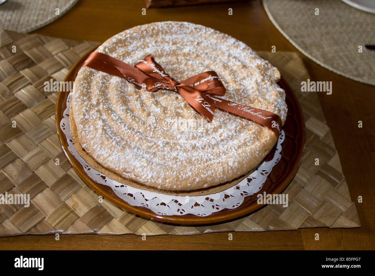 Lascaux cake speciality Montignac near lascaux caves, Dordogne France.  Horizontal. 87165 Gateau Lascaux Stock Photo - Alamy