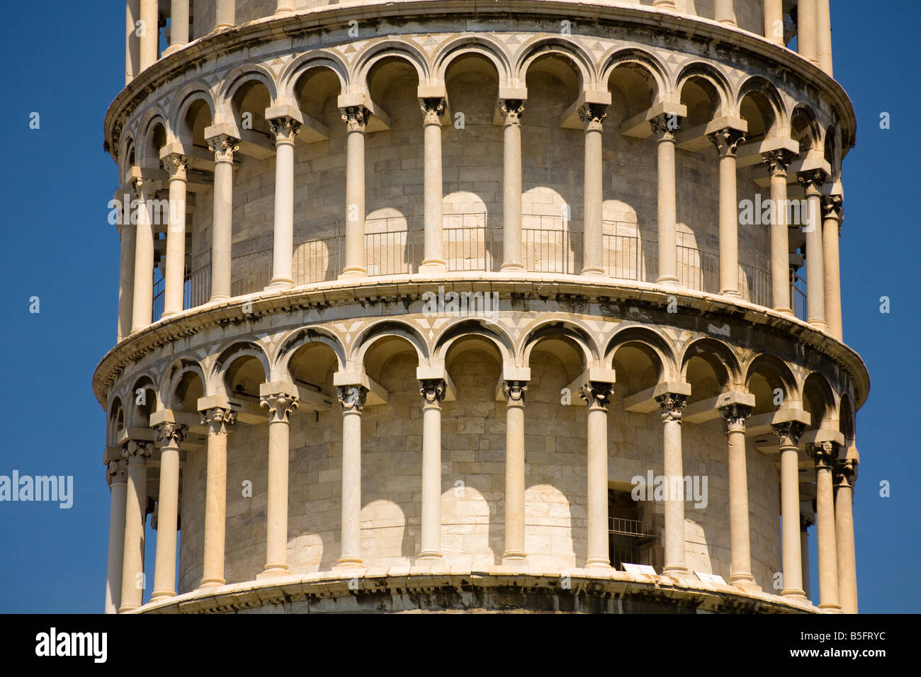 Leaning Tower of Pisa, Piazza del Duomo, Pisa, Tuscany, Italy Stock Photo