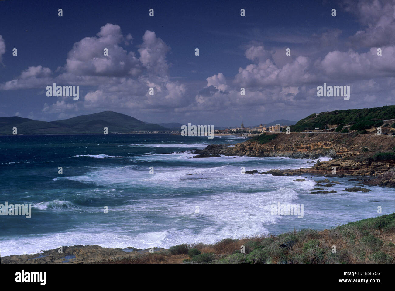 Alghero, south coast, Sardinia, Italy Stock Photo