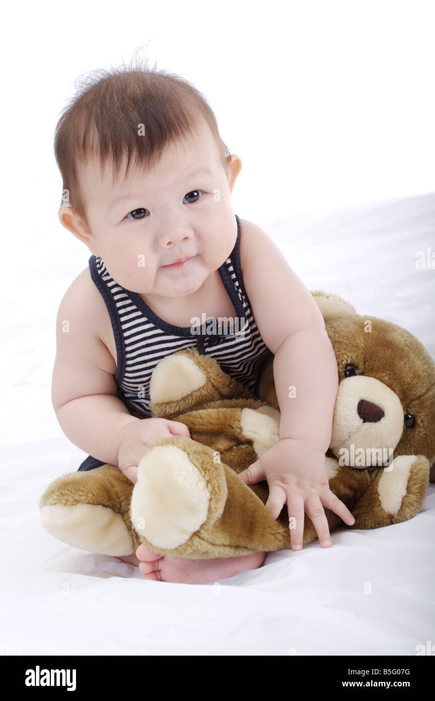 Newborn baby boy wearing a fisherman costume Stock Photo - Alamy