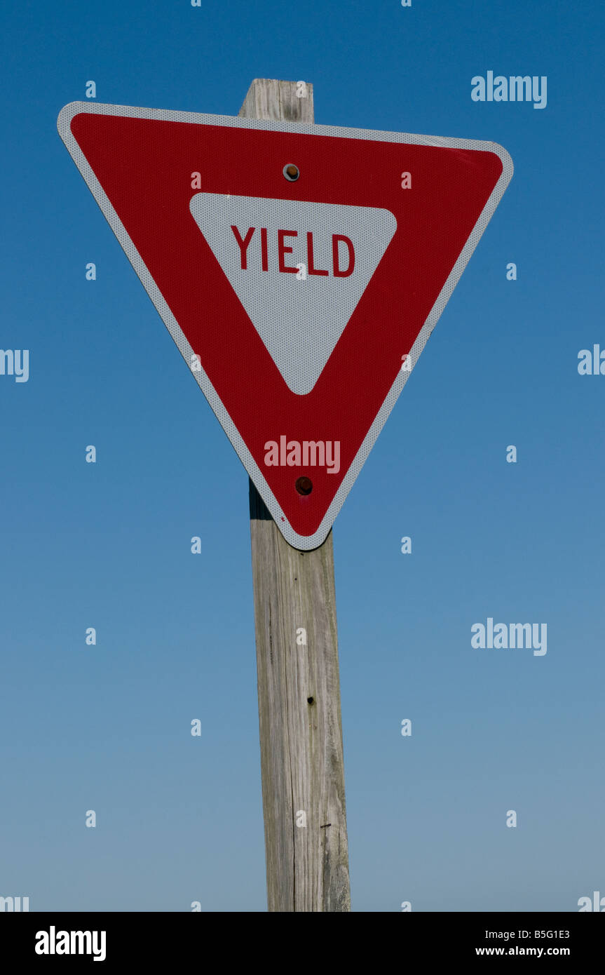 Traffic Sign Yield High Resolution Stock Photography and Images - Alamy