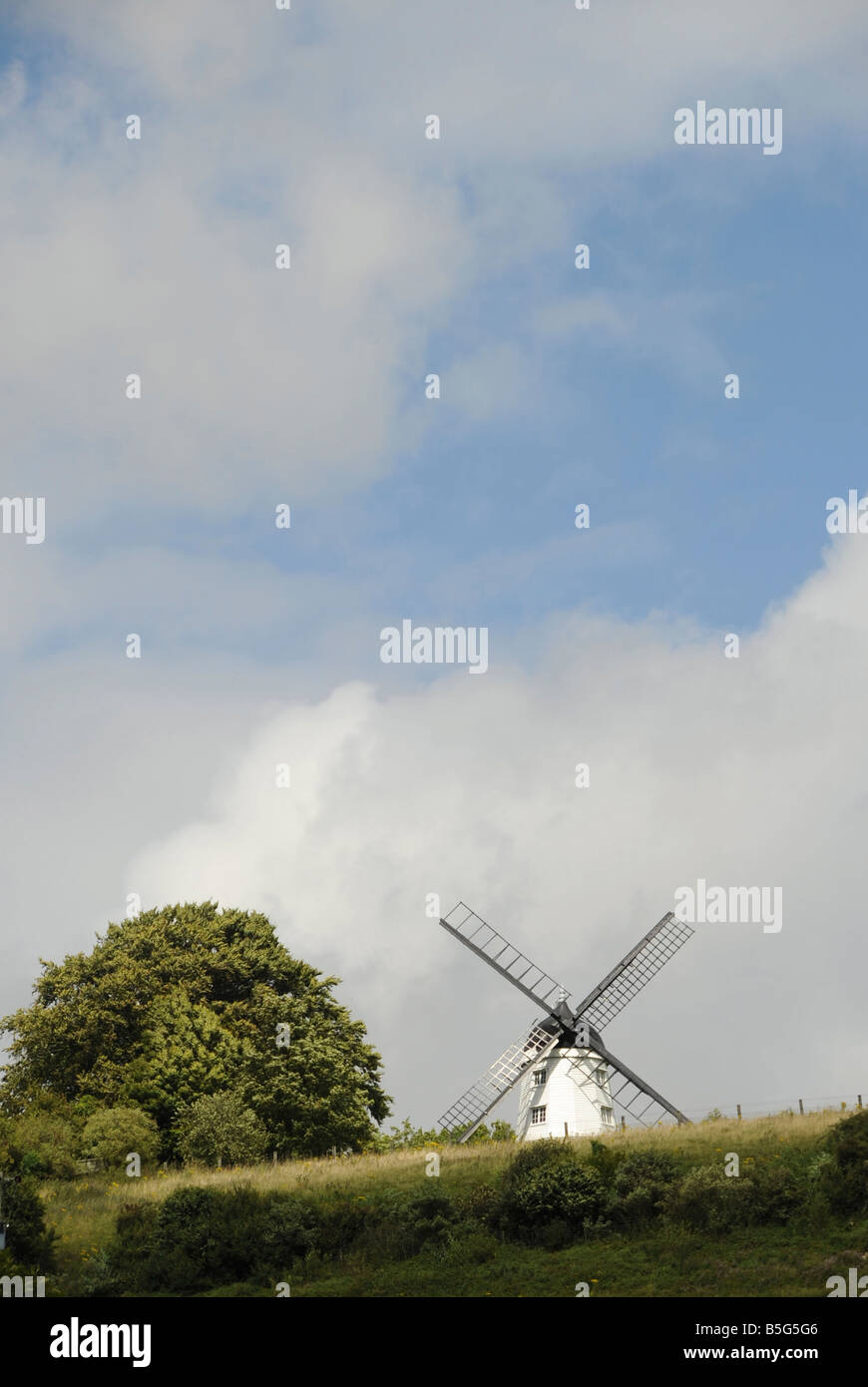 Cobstone mill – A traditional windmill overlooking Turville in Buckinghamshire Stock Photo