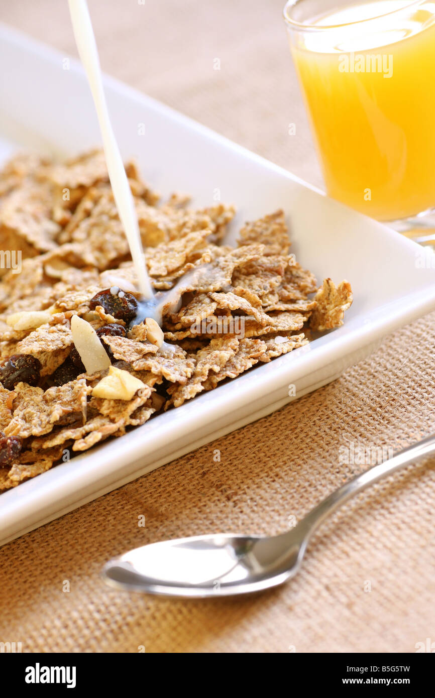 fruit and fibre with fresh orange juice a healthy way to start the day