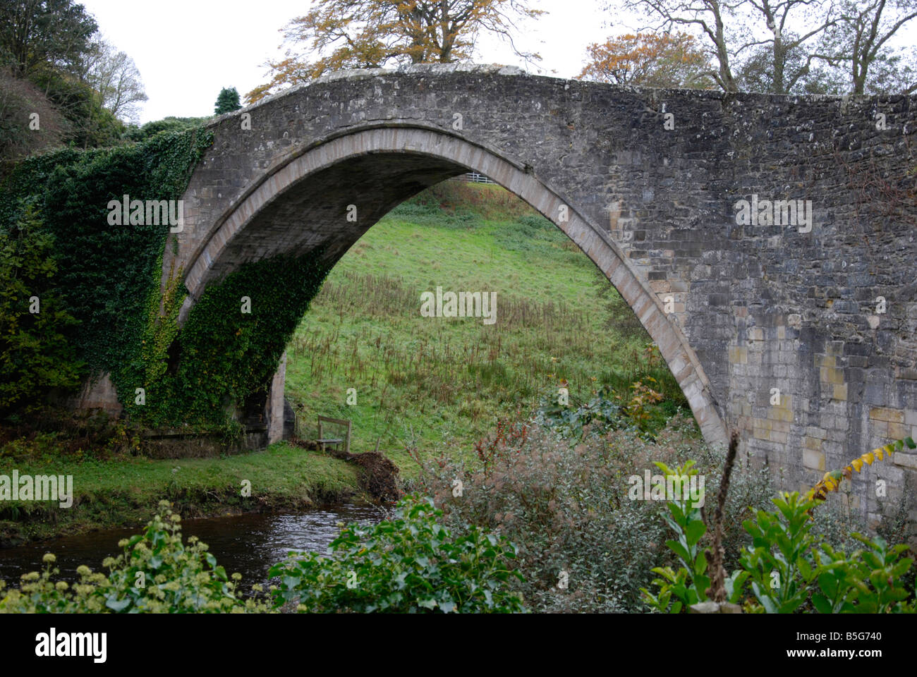 The Auld Brig Alloway Stock Photo