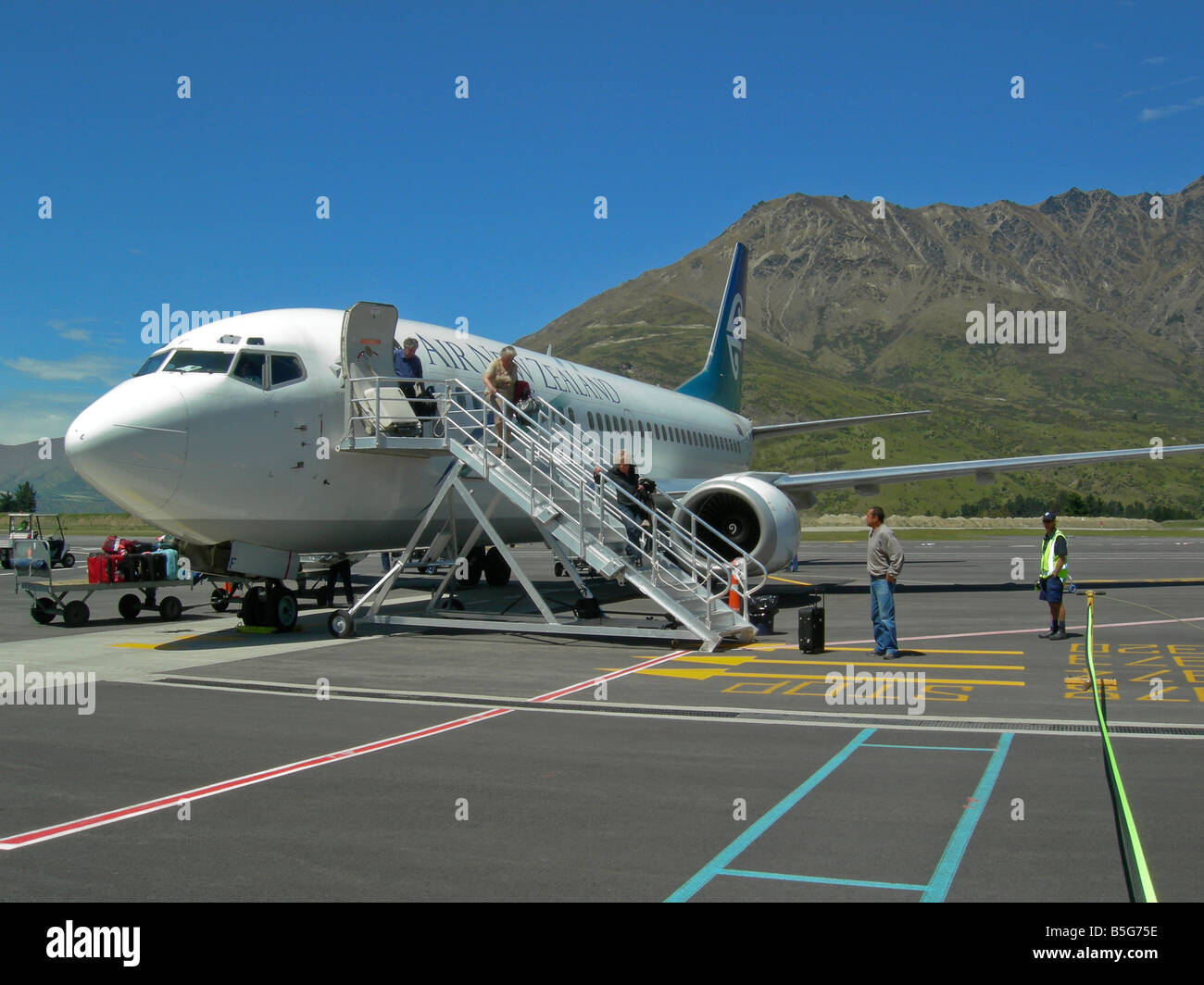 Queenstown Airport New Zealand Stock Photo - Alamy