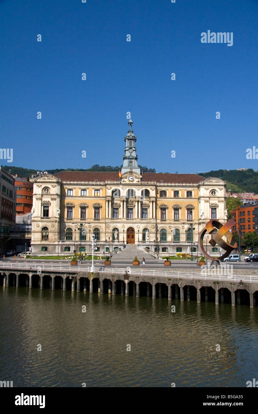 The City Hall of Bilbao Biscay Basque Country northern Spain Stock Photo