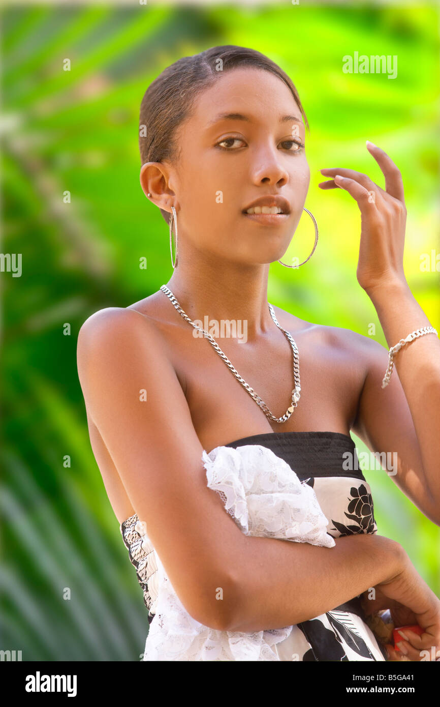 Creole woman dress hi-res stock photography and images - Alamy