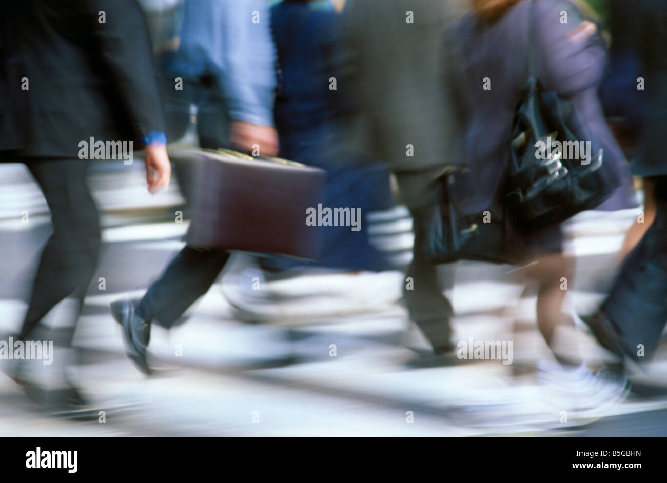 Vintage Rush Hour in New York City, United States  1999 Stock Photo
