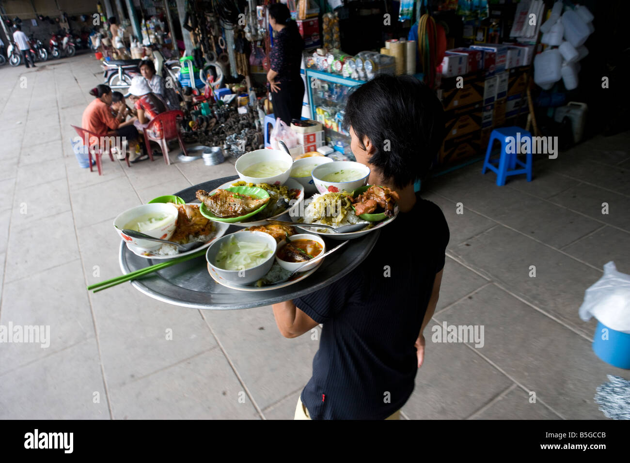 Street food Vinh Long Vietnam Stock Photo