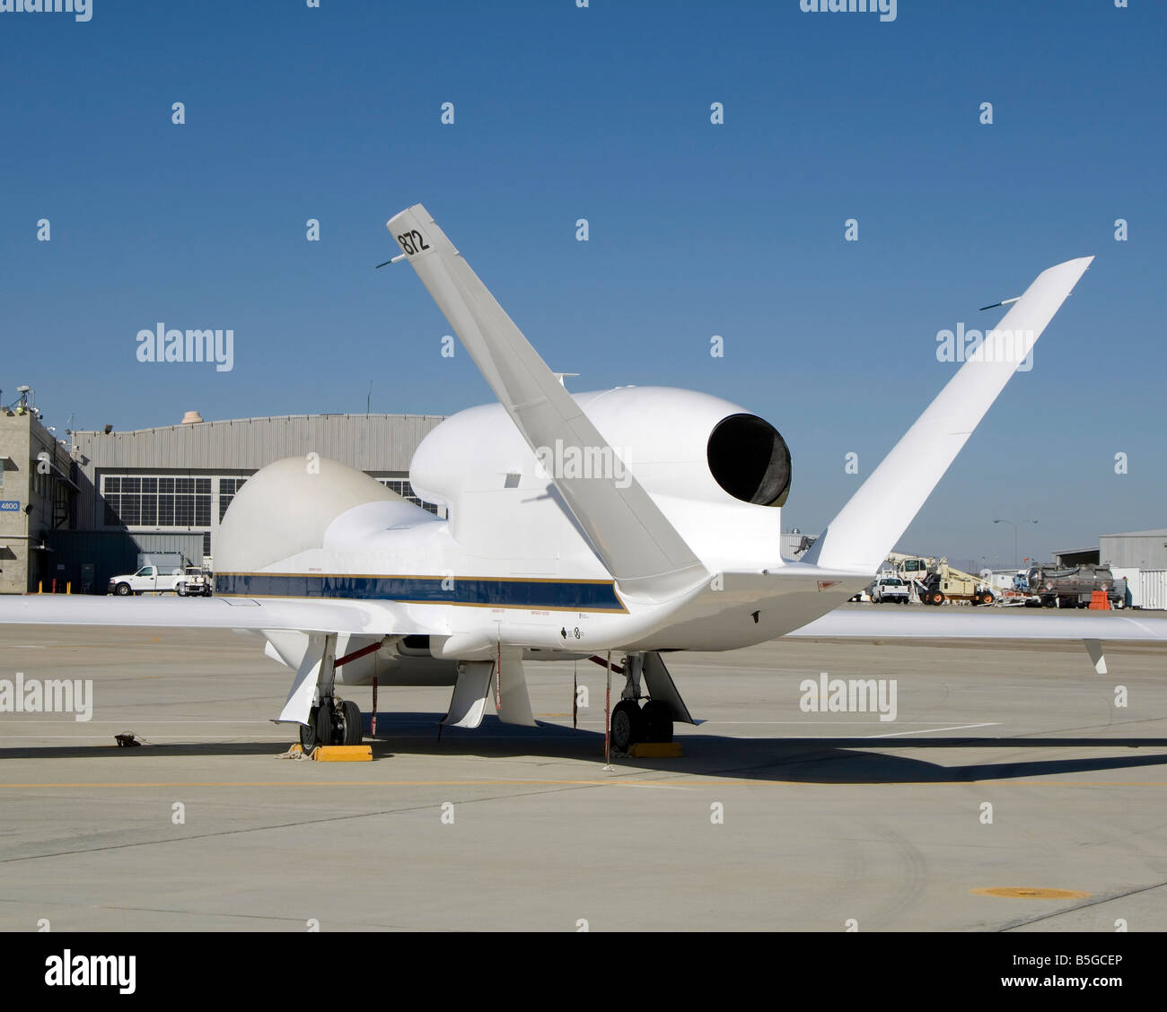 Global Hawk unmanned aircraft. Stock Photo
