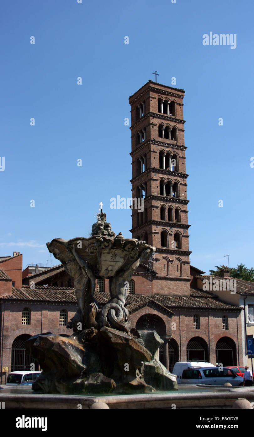 Santa Maria in Cosmedin church, Rome, Italy Stock Photo