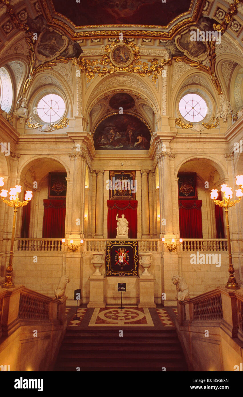 Palacio Real Madrid Interior - Spain Madrid Palacio Real The Grand Marble Staircase Stock Photo Alamy