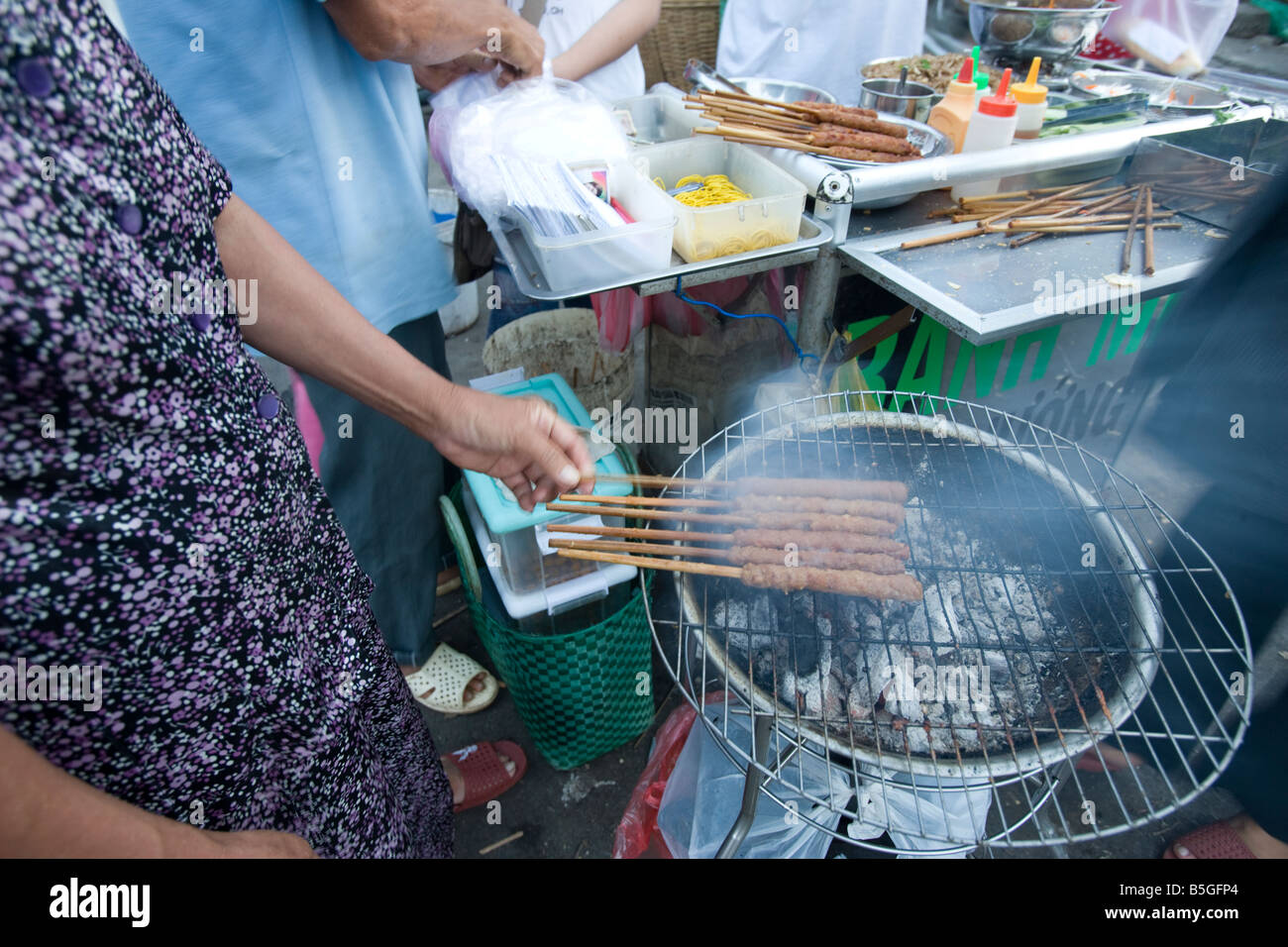 Street food Vinh Long VIetnam Stock Photo