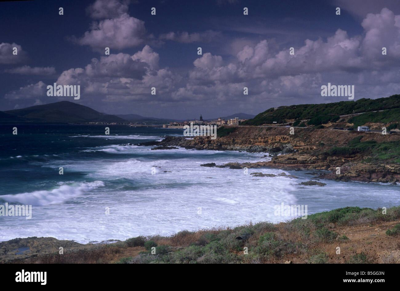 Alghero, south coast, Sardinia, Italy Stock Photo