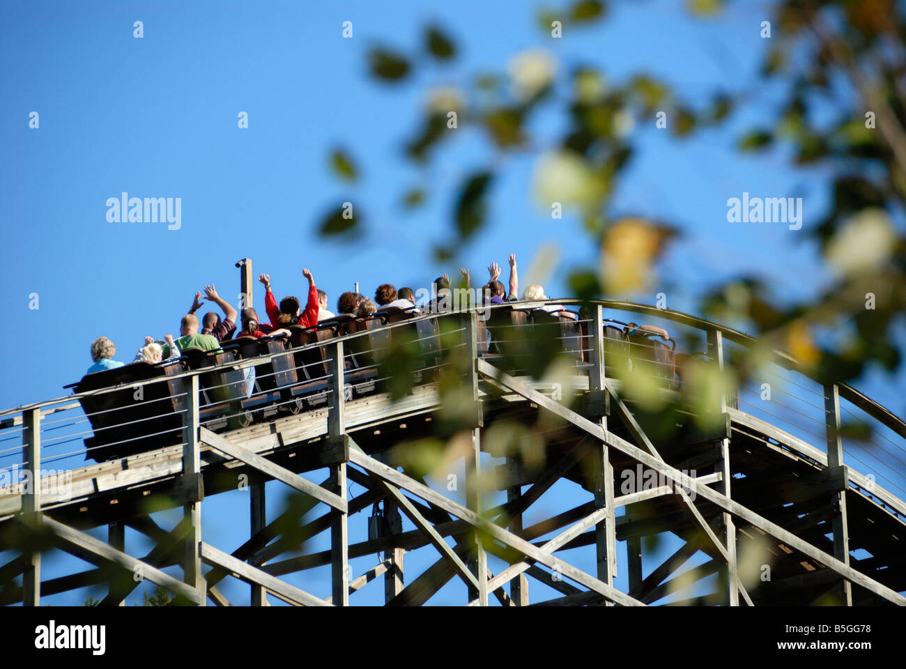 Thunderhead Wooden Roller Coaster ride at Dollywood Pigeon