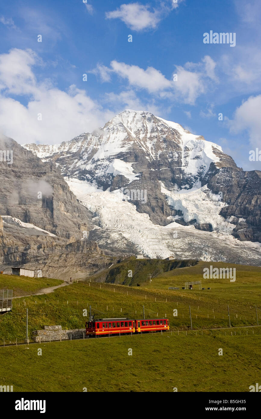 Jungfraubahn train Bernese Oberland Switzerland Stock Photo