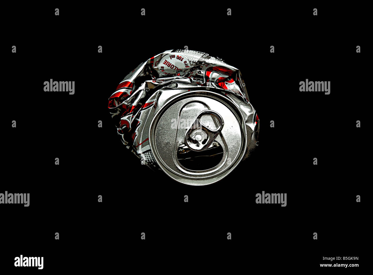 crushed diet coke can Stock Photo Alamy