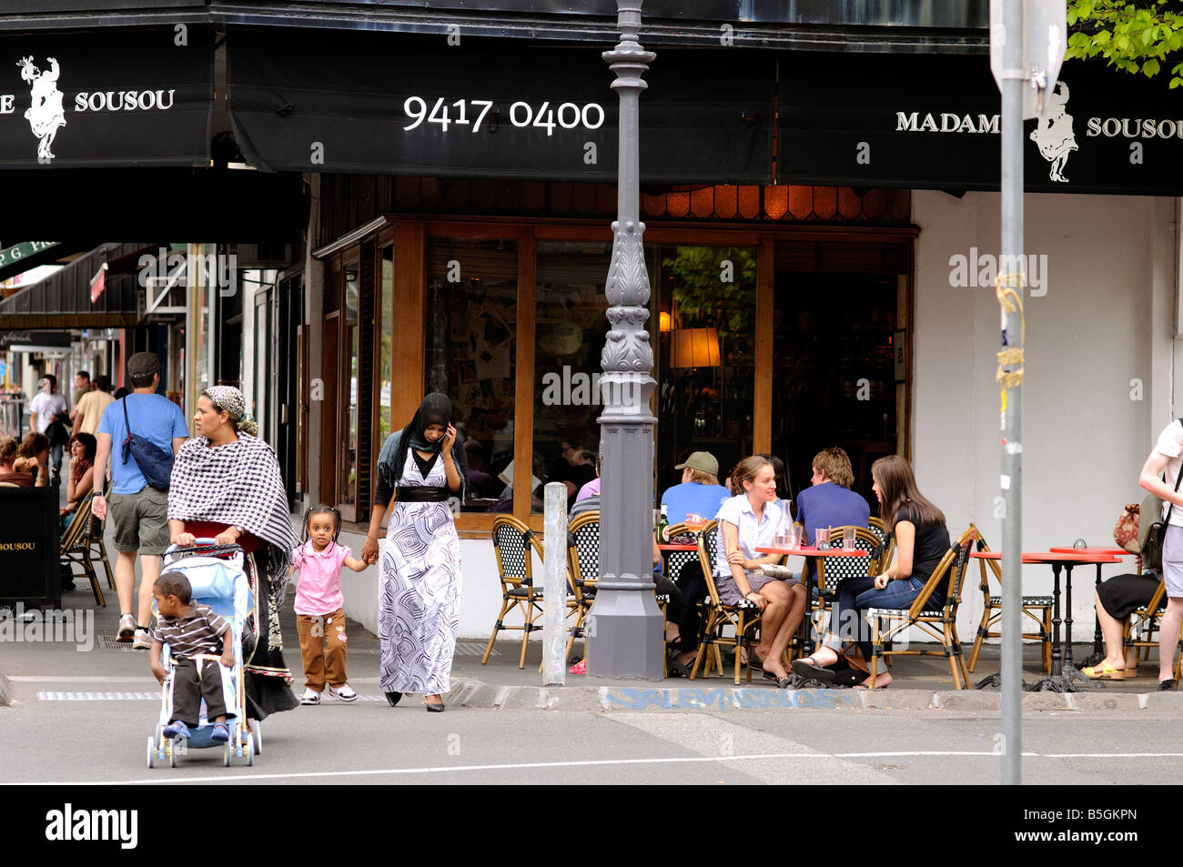 brunswick street, fitzroy, victoria, australia Stock Photo