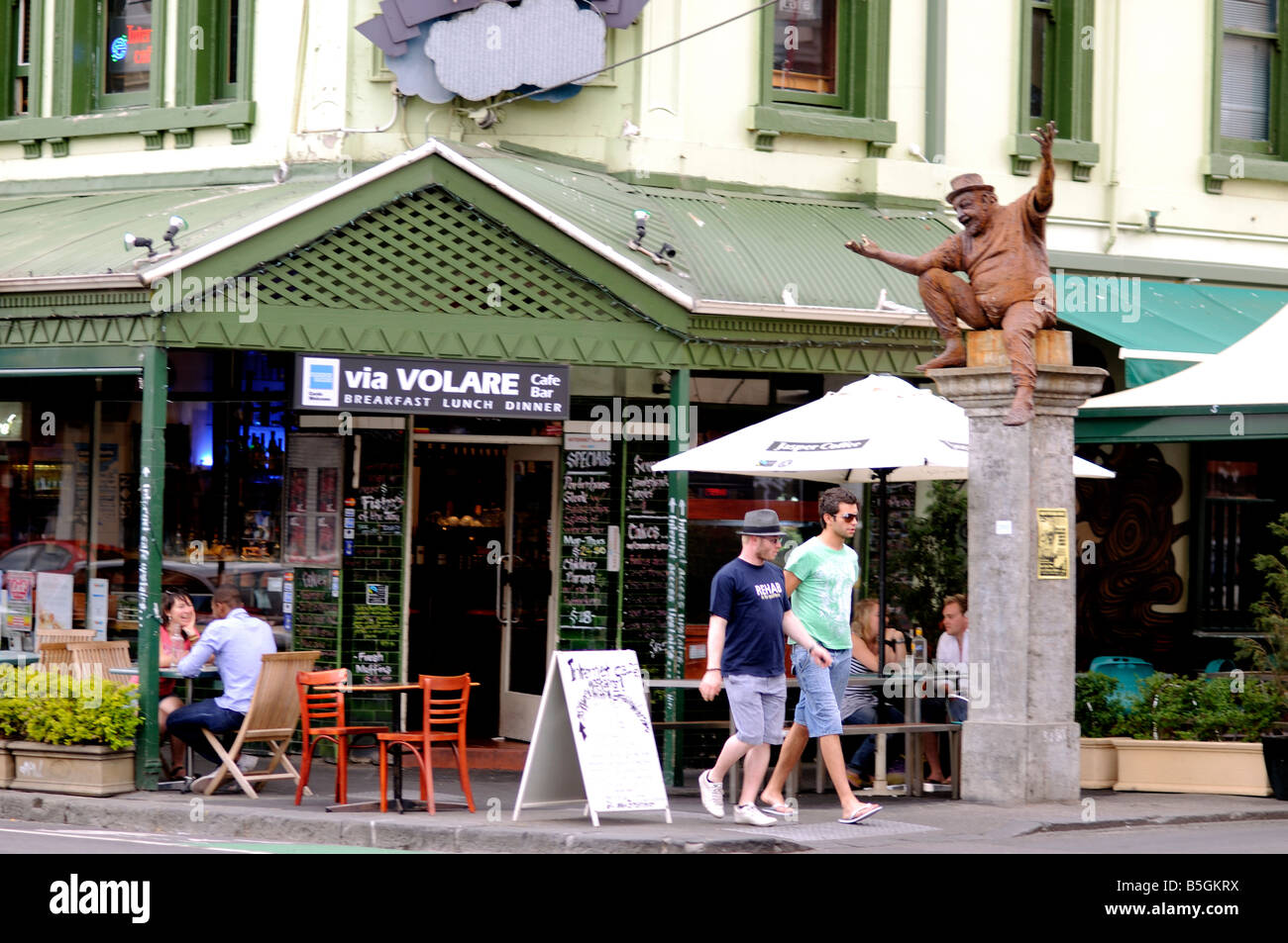 brunswick street, fitzroy, victoria, australia Stock Photo