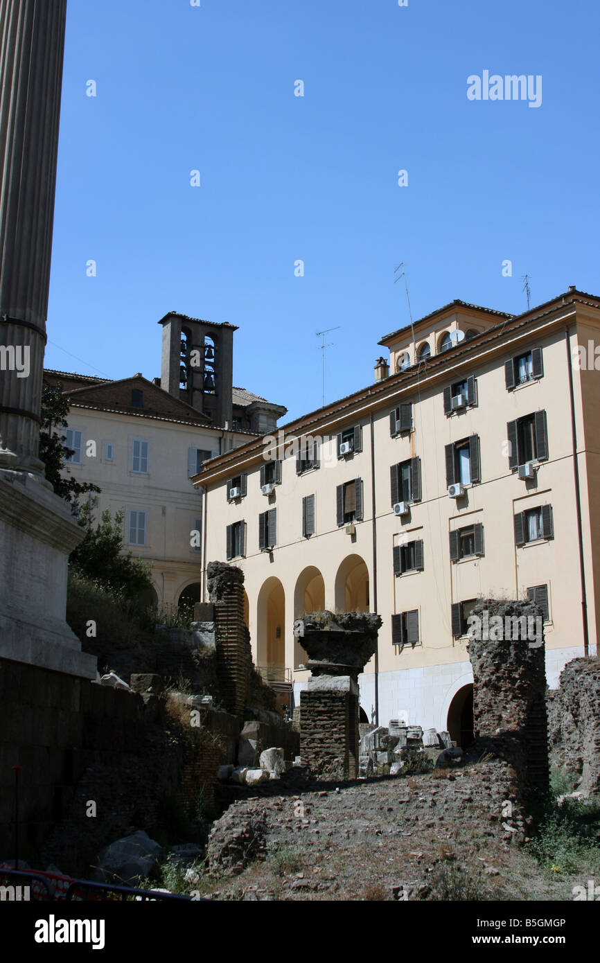 Ruins near Portico of Octavia and The Theatre of Marcellus, Rome, Italy Stock Photo Alamy