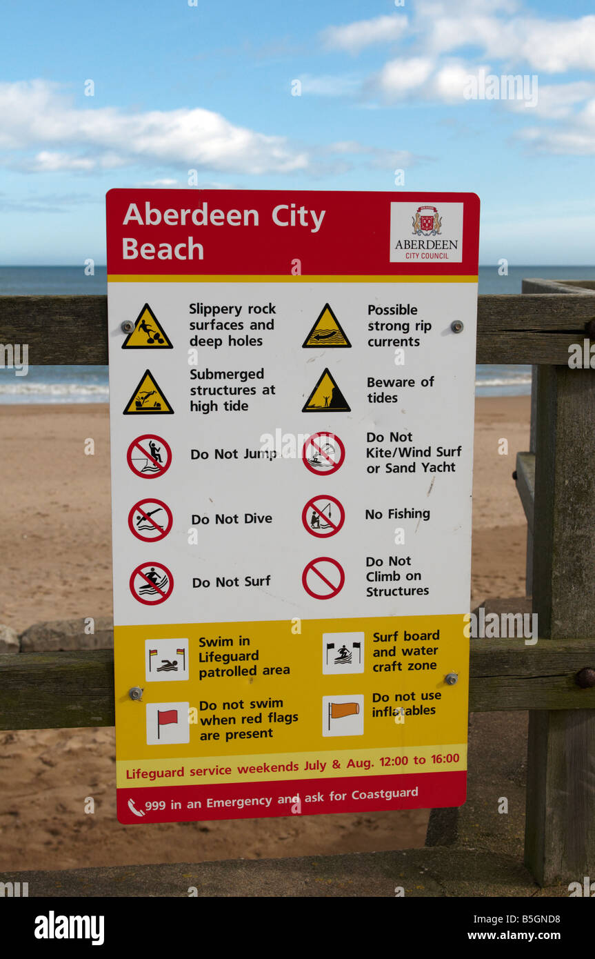 Aberdeen Beach Scotland UK Stock Photo