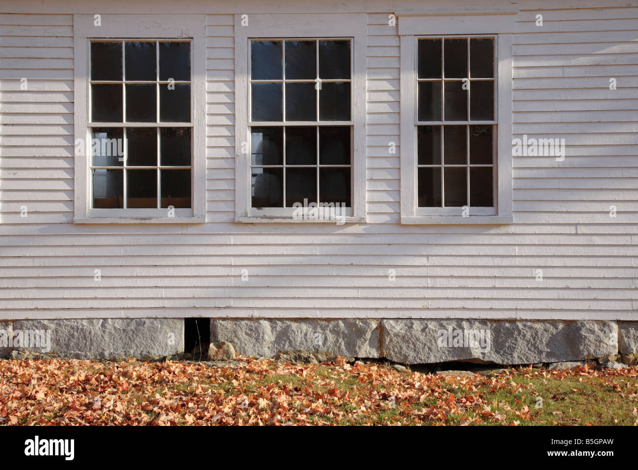 Smith Meetinghouse School during the autumn months Located in Gilmanton