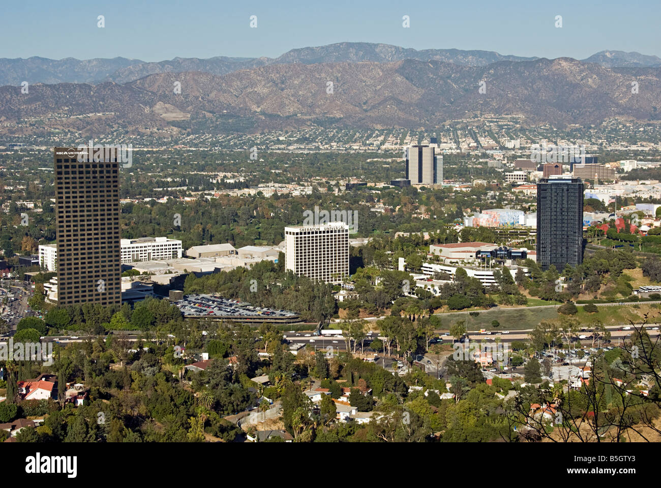 Universal Studios, LA, Hollywood, movie studio, Universal City, Universal Studios LA, CA, theme park, California, Stock Photo