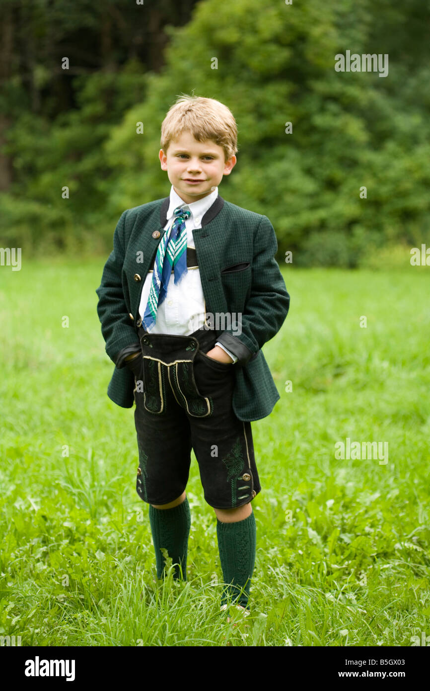 Boy austria national costume mountains hi-res stock photography and images  - Alamy