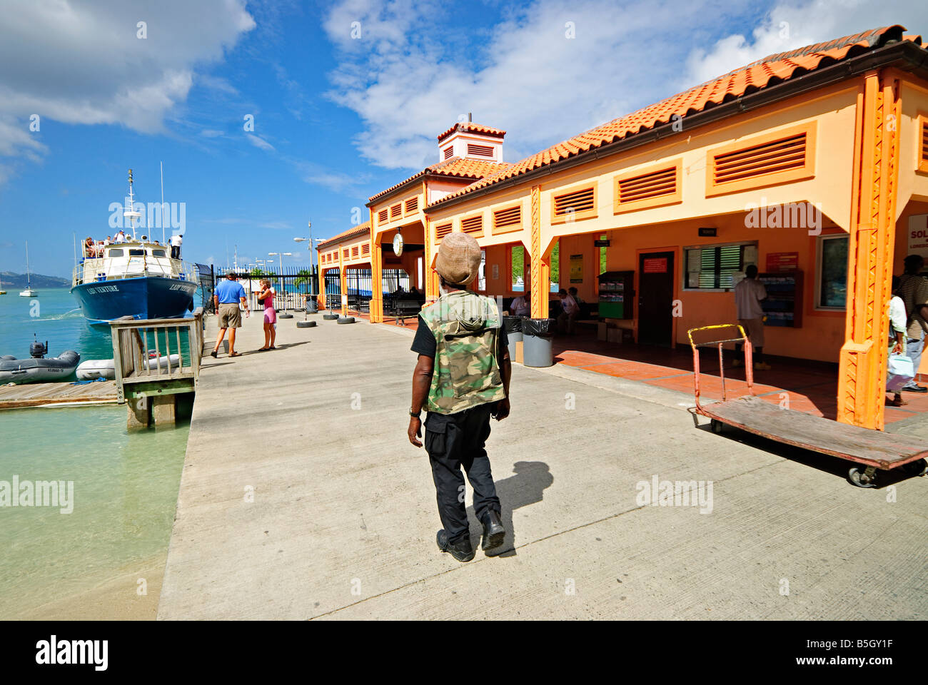 ST JOHN, US Virgin Islands The main passenger ferry terminal in Cruz