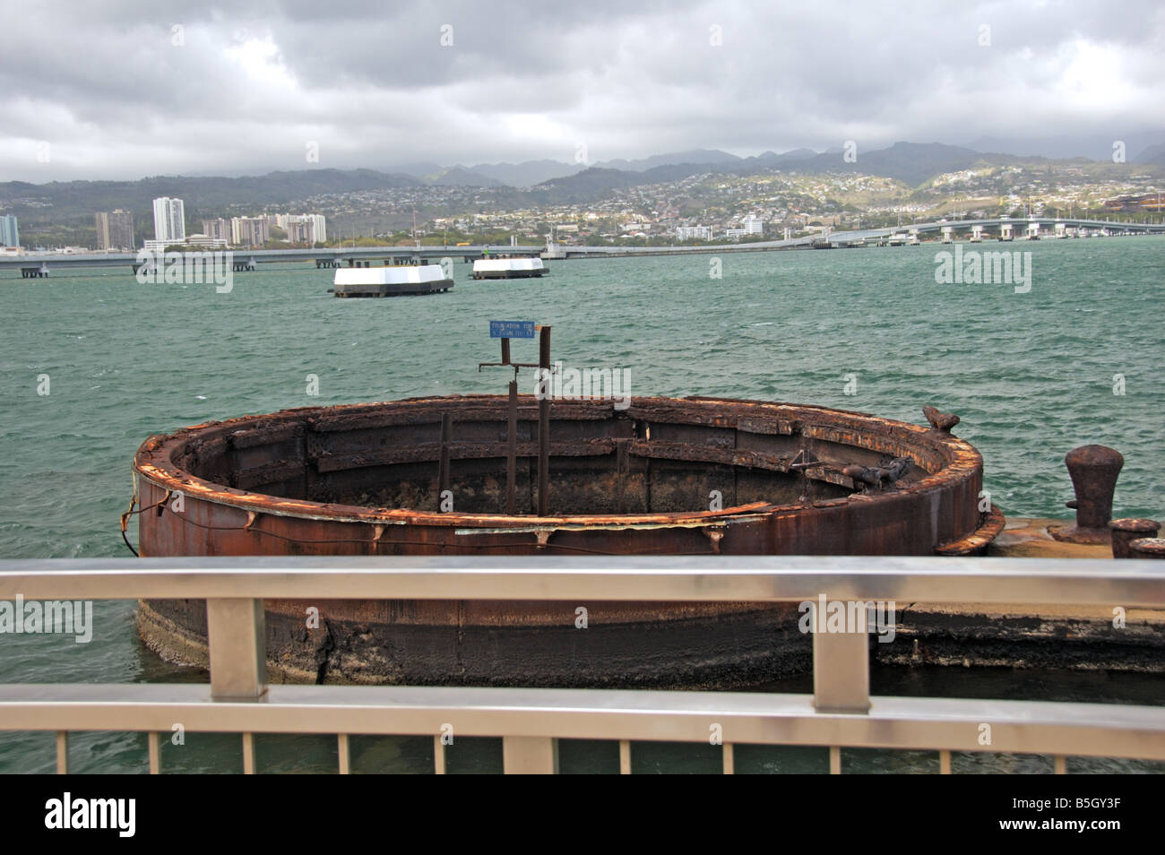 USS Arizona Gun Turret Stock Photo - Alamy