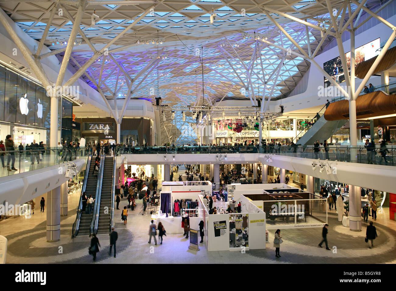 united kingdom west london white city the new westfield shopping centre  Stock Photo - Alamy