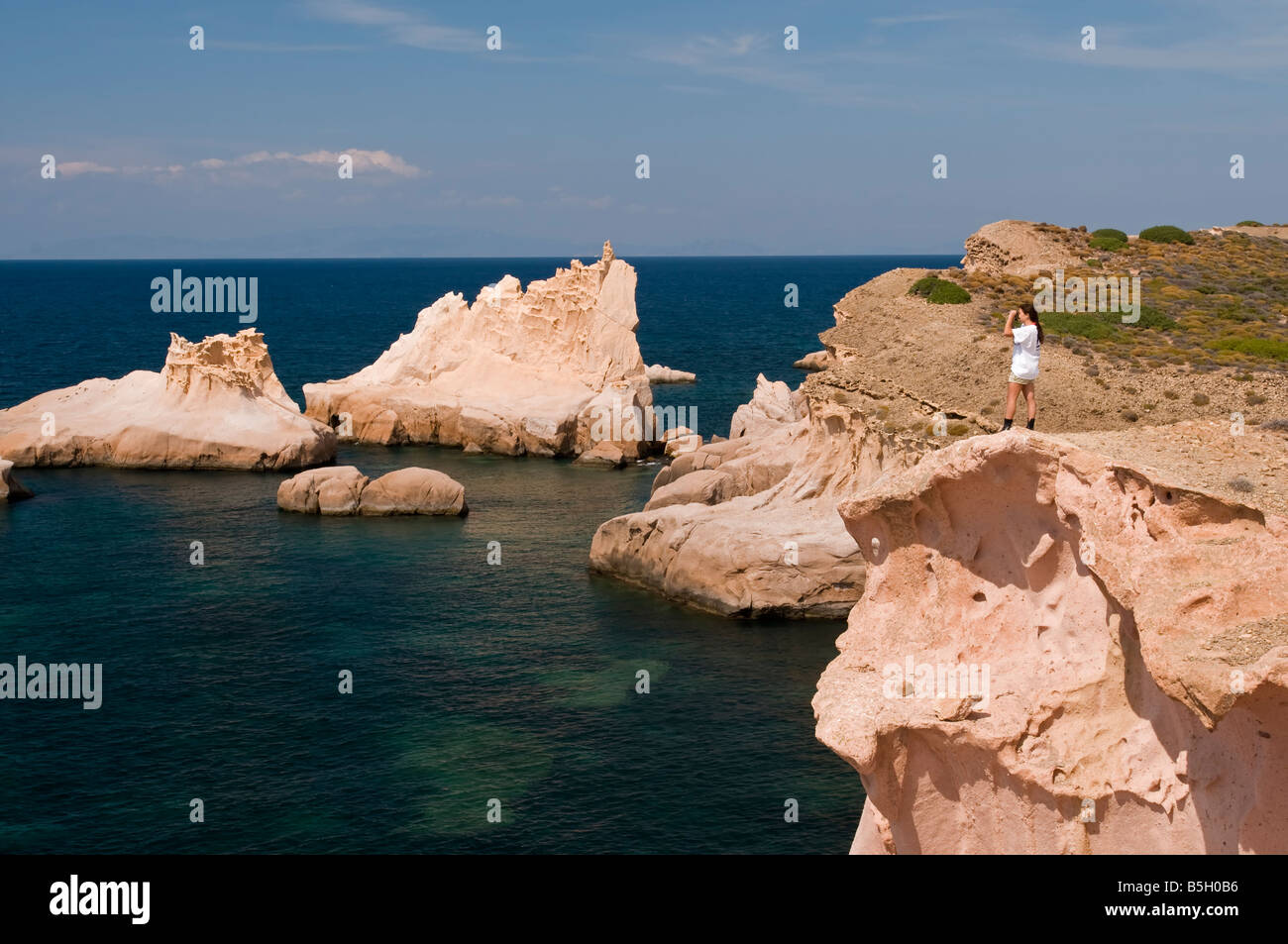 Endangered Mediterranean Monk Seal research in Foca Islands Izmir Turkey Stock Photo