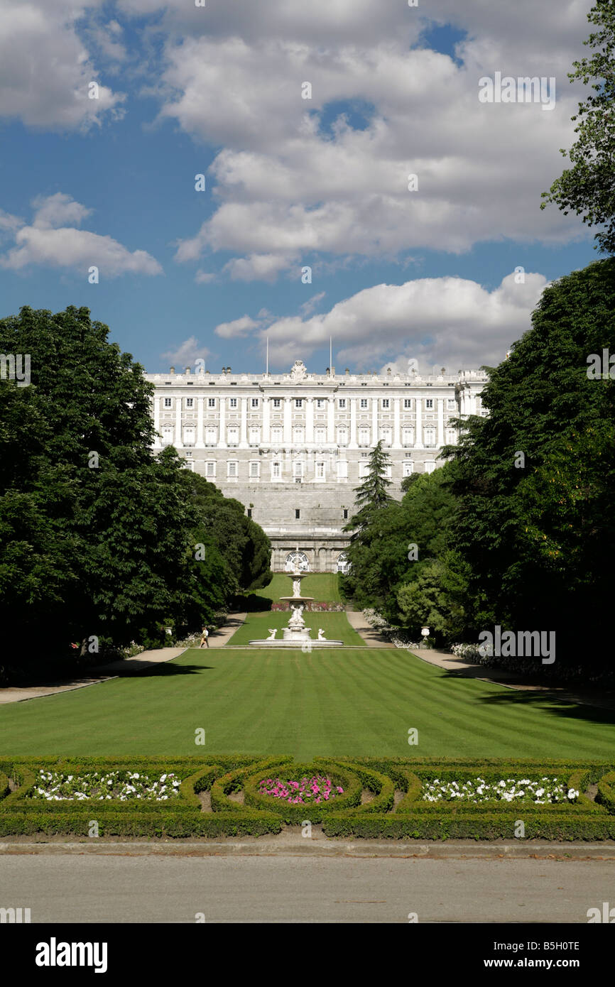 Palacio Real and the Campo del Moro Gardens, Madrid, Spain, Europe, EU Stock Photo Alamy