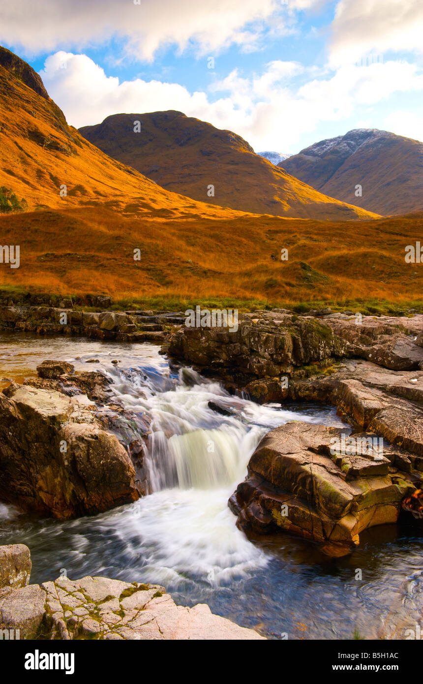 River etive in glen etive highlands scotland Stock Photo