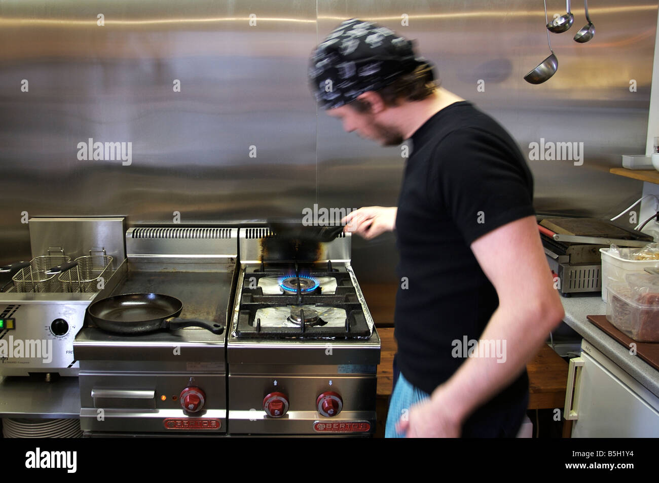 Chef at work Stock Photo