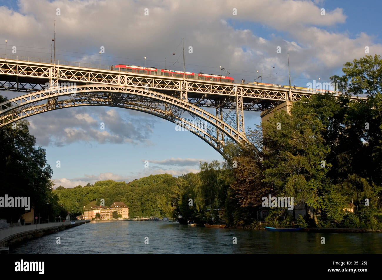 Kirchenfeld bridge Bern Switzerland Stock Photo