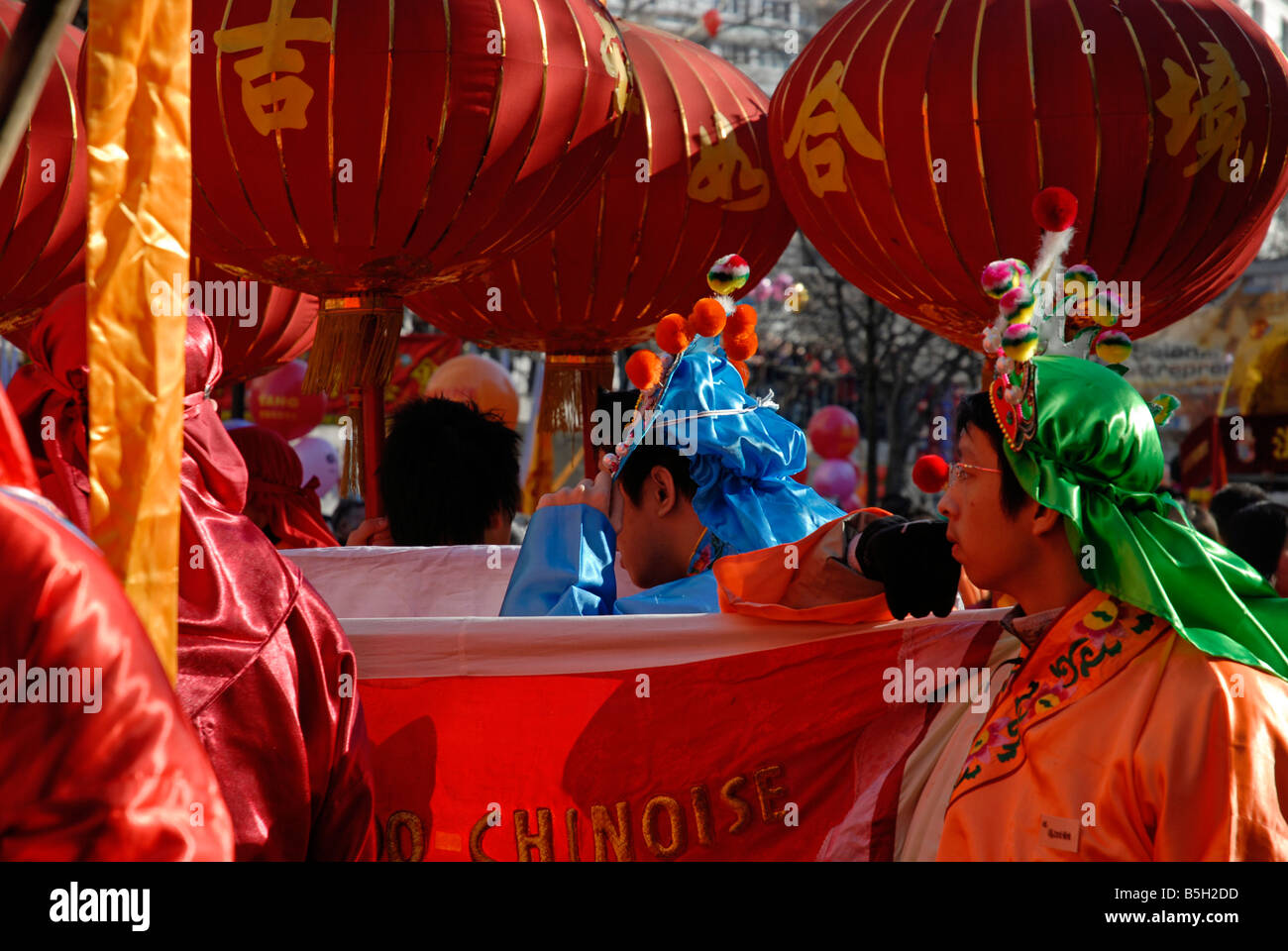 Chinese new year Chinatown Paris 13 France Stock Photo